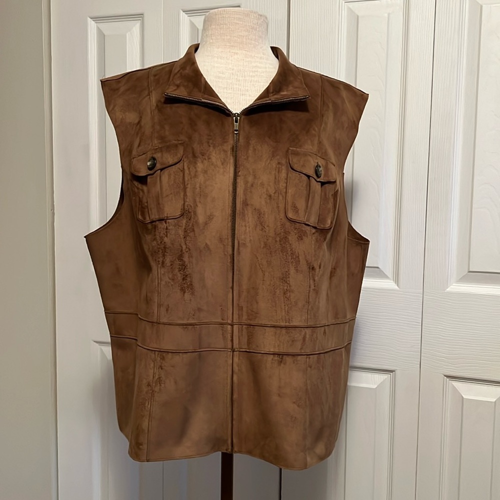 Vintage Lauren by Ralph Lauren Dry Goods Supply Co Women’s Faux Suede Vest